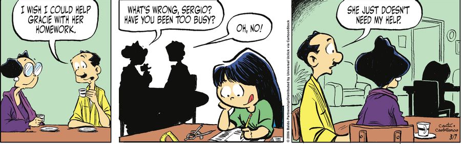 "I wish I could help Gracie with her homework."