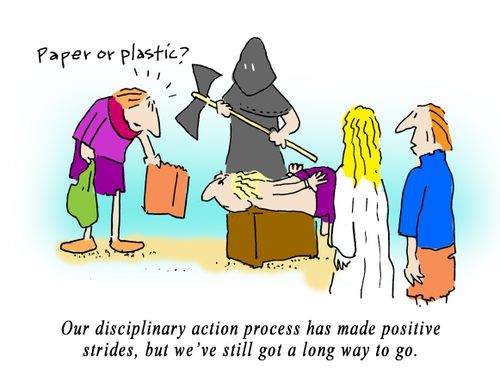 "Our disciplinary action process has made positive strides, but still has a long way to go."