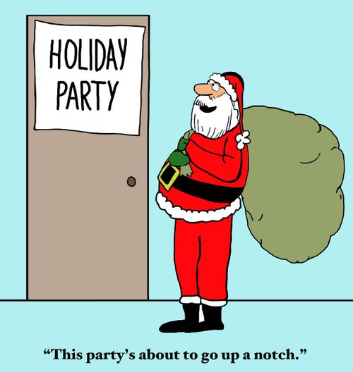 Holiday Party: "This party's about to go up a notch."