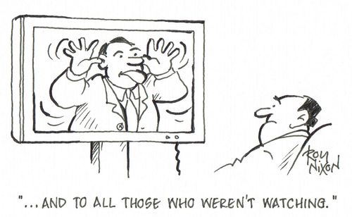 '...and to all those who weren't watching.'