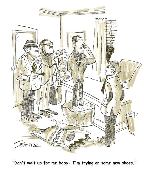 'Don't wait up for me baby - I'm trying on some new shoes.'