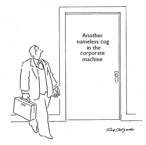 Another nameless cog in the corporate machine.