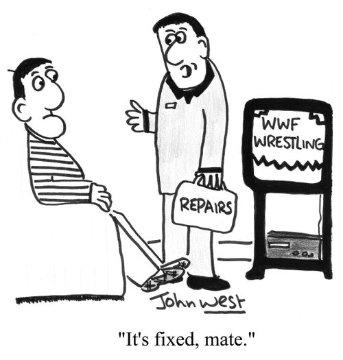 "It's fixed, mate."