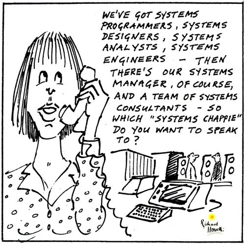 Lots of 'systems chappies'.