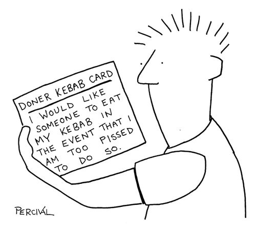 'Doner Kebab Card' I would like someone to eat my kebab in the event that I am too pissed to do so'