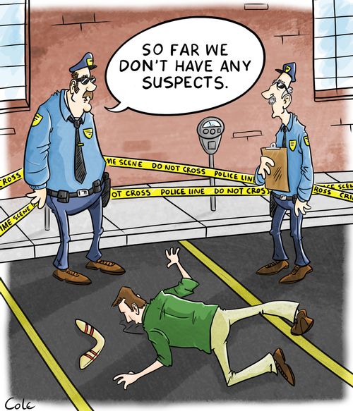 'So far we don't have any suspects.'