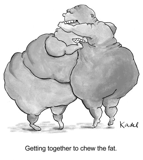 Getting together to chew the fat.