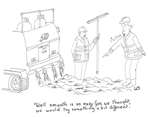 'Well smooth is so easy guv, we thought we would try something a bit different.'
