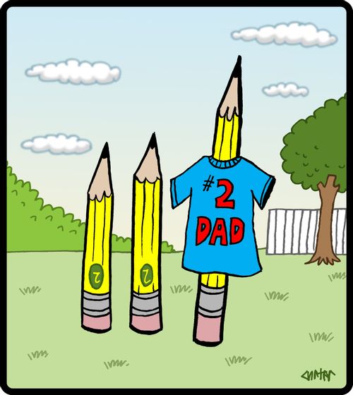 #2 pencil parent is a #2 dad.