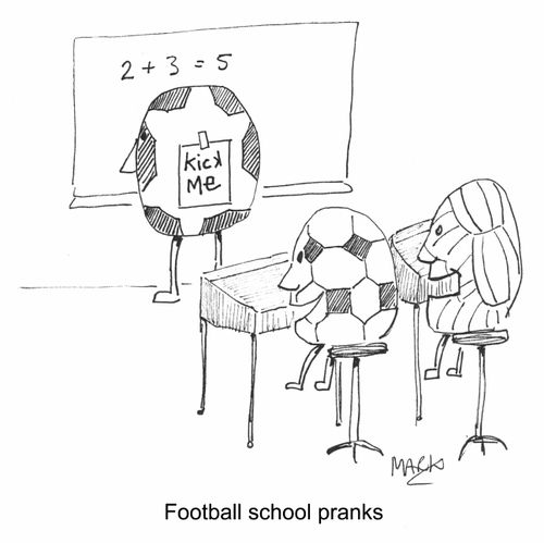 'Football school pranks'