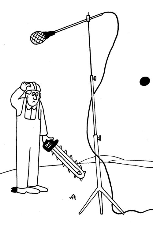 Microphone adjustment.