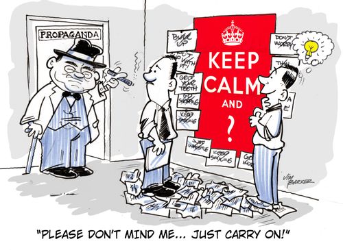 'Please don't mind me... Just carry on!'