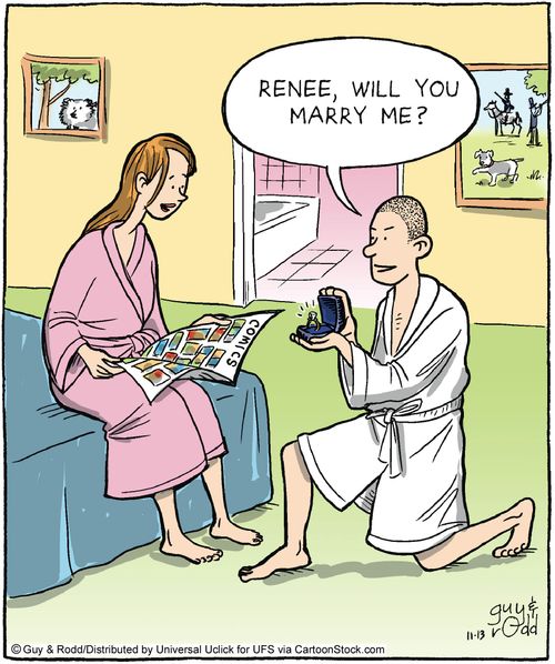 'Renee, will you marry me?'