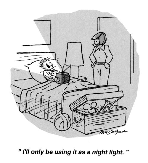 'I'll only be using it as a night light.'