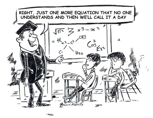 "Right, just one more equation that no one understands and then we'll call it a day."