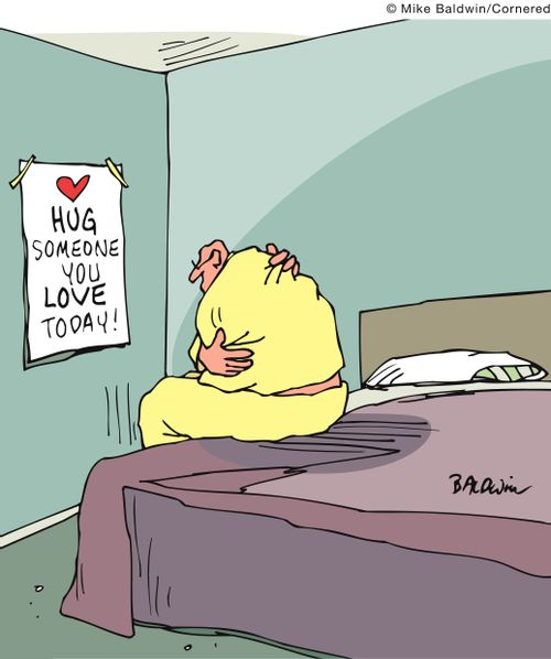 Hug someone you love today.