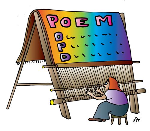Woman Weaves a Poem