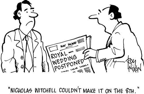 'Nicholas Witchell couldn't make it on the 8th.'