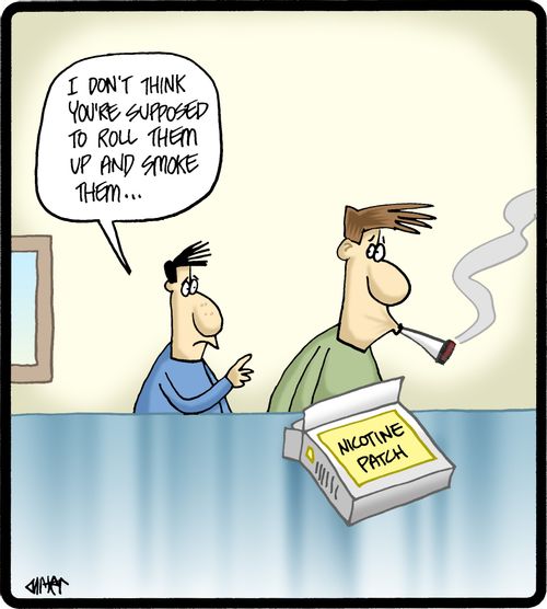 'I don't think you're supposed to roll them up and smoke them. . .'
