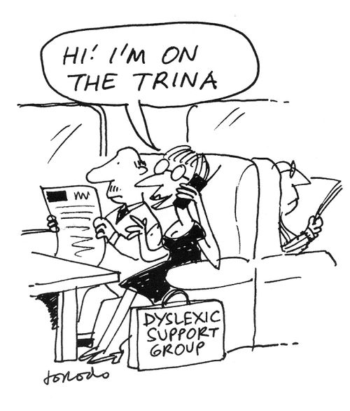 "Hi! I'm on the trina."