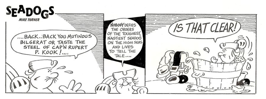 "...Nobody defies the orders of the toughest, nastiest seadogs on the high seas and lives to tell the tale..."