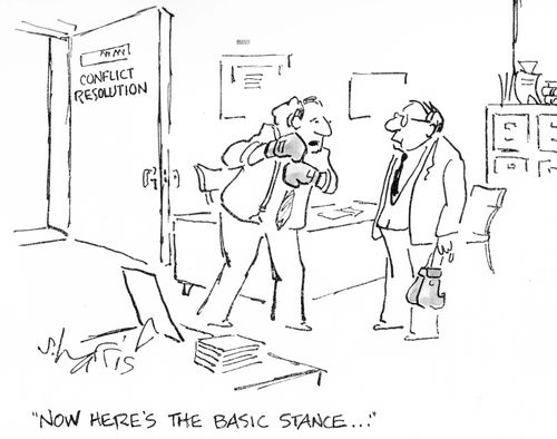 "Now here's the basic stance...."
