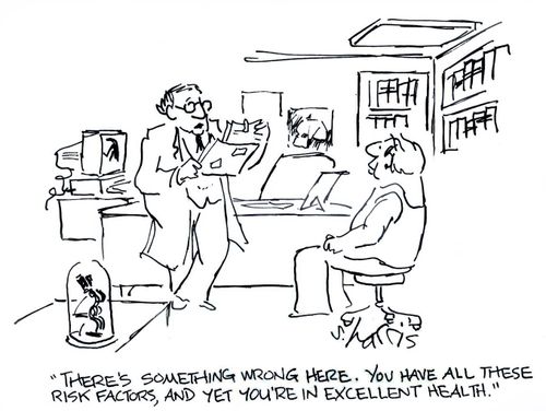 'There's something wrong here. You have all these risk factors, and yet you're in excellent health.'