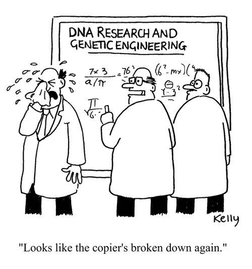 "Looks like the copier's broken down again."
