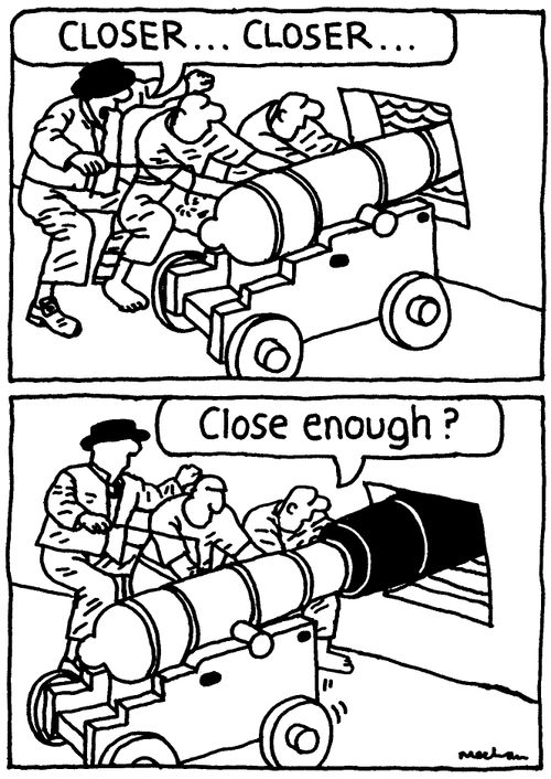 'Closer... closer...' 