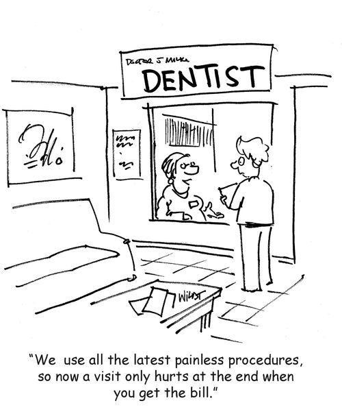 We use all the latest painless procedures, so now a visit only hurts at the end when you get the bill.