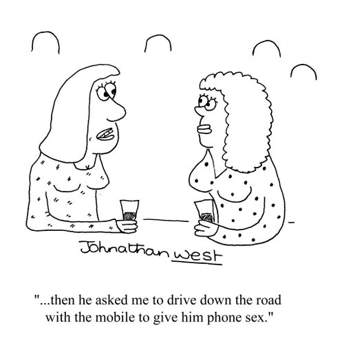 '...then he asked me to drive down the road with the mobile to give him phone sex.'