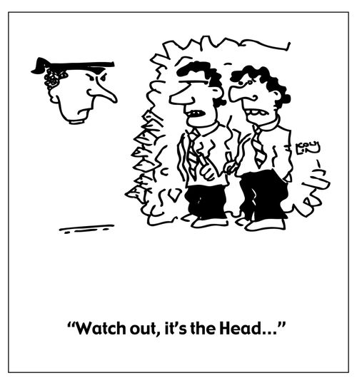"Watch out, it's the Head..."