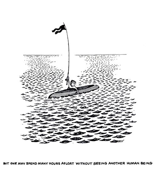 The Sea Anglers: But one may spend many hours afloat without seeing another human being.