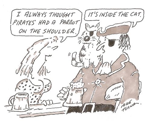 Pirate's missing parrot.