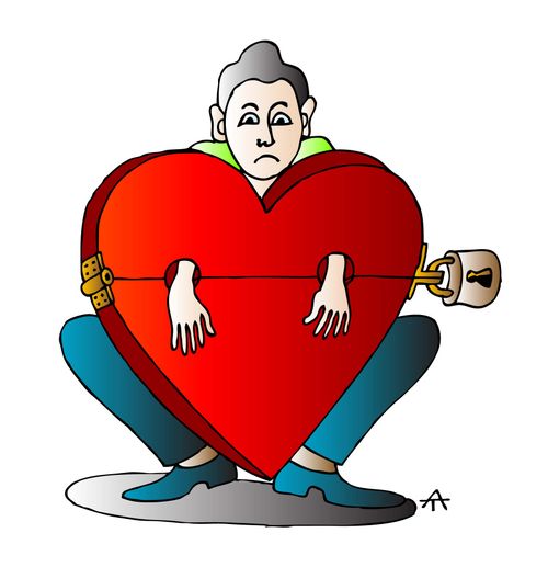 Man Locked in a Heart 