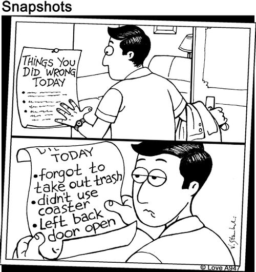 Things you did wrong today...