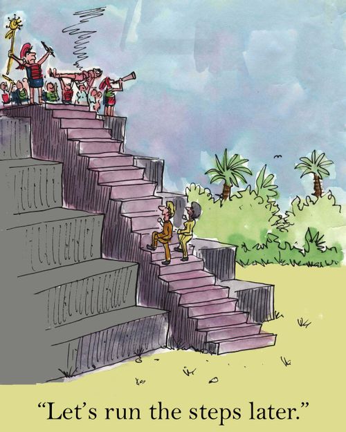 'Let's run the steps later.'