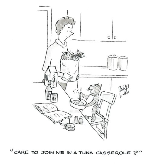 'Care to join me in a tuna casserole?'