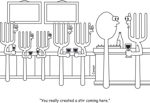 "You really created a stir coming here."