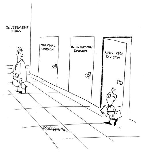 Investment firm: National division/International Division/Universal Division.