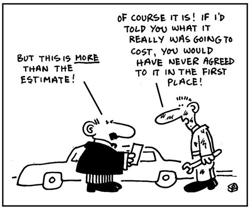 'This is more than the estimate.'
