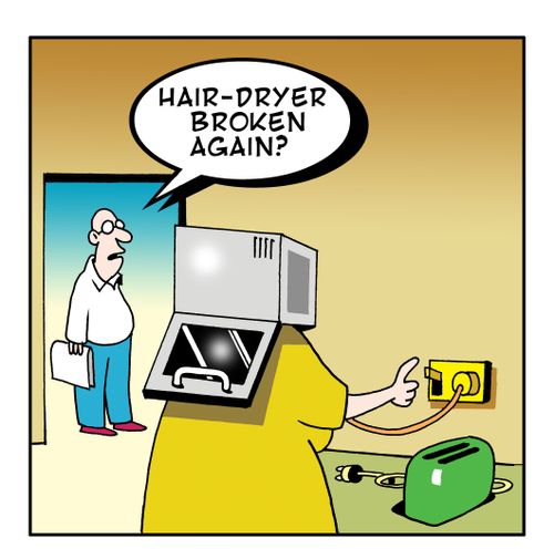 Hair dryer broken again?