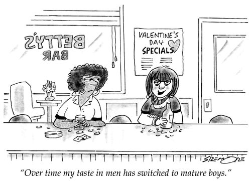 "Over time my taste in me has switched to mature boys."