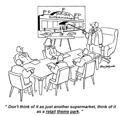 'Don't think of it as just another supermarket, think of it as a retail theme park.'