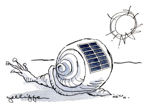 Snail with Solar Panels