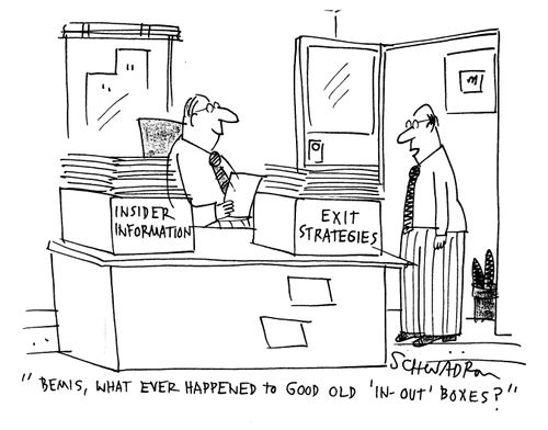 'Bemis, what ever happened to good old 'in-out' boxes?'