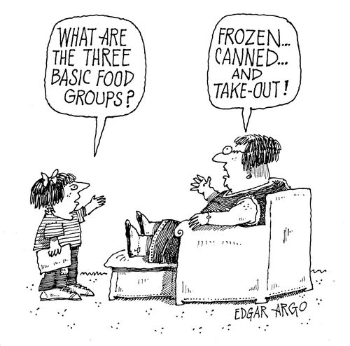 'What are the three basic food groups?'