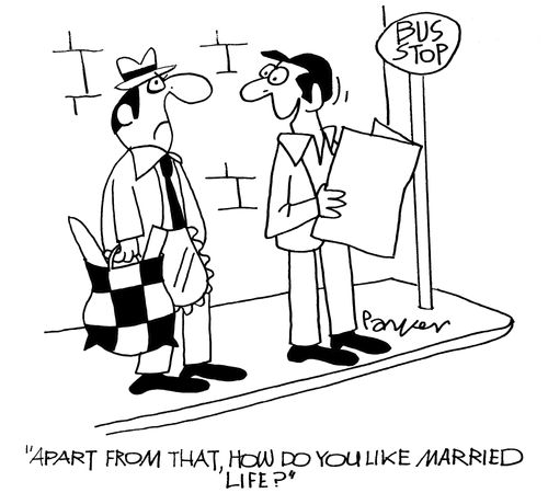 'Apart from that,how do you like married life?'