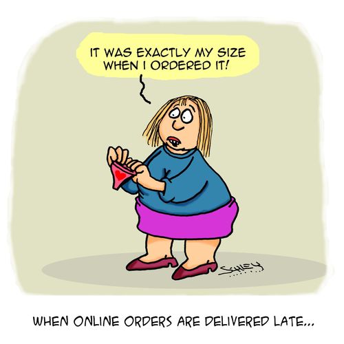 When online orders are delivered late...