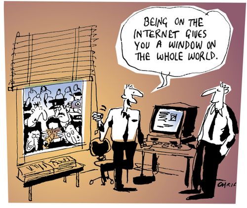 Internet is a  window on the world.